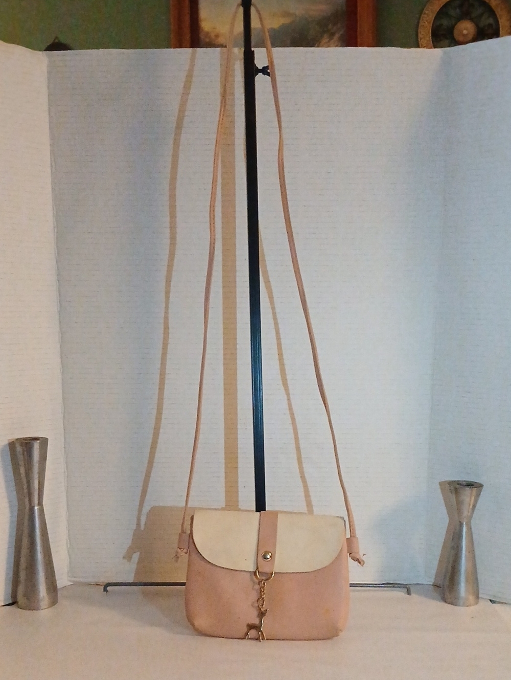 Girls Two-Tone Pink Crossbody Bag with Flap